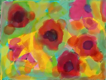 Original Floral Mixed Media by Richard Stone