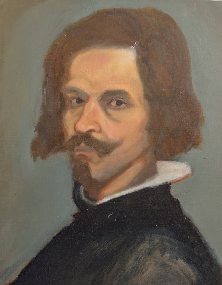 Master Copy Velazquez Self Portrait Painting By Sj Nezo Saatchi Art