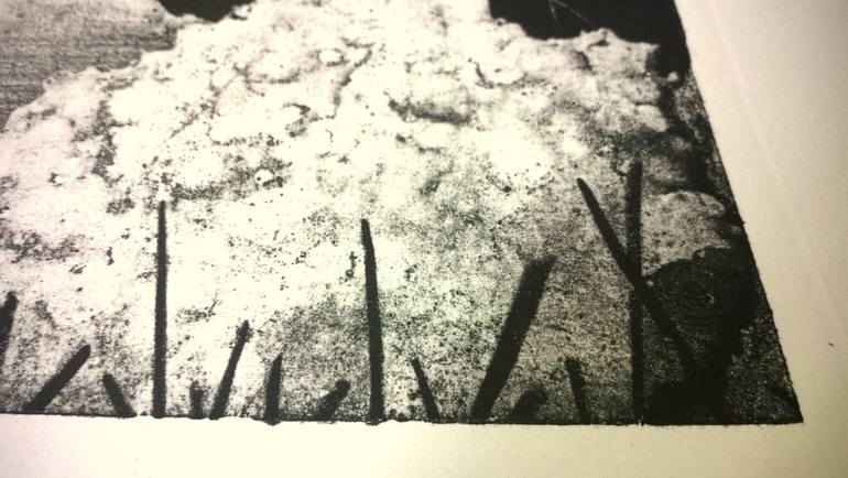 Original Abstract Landscape Printmaking by Teodor Assenov