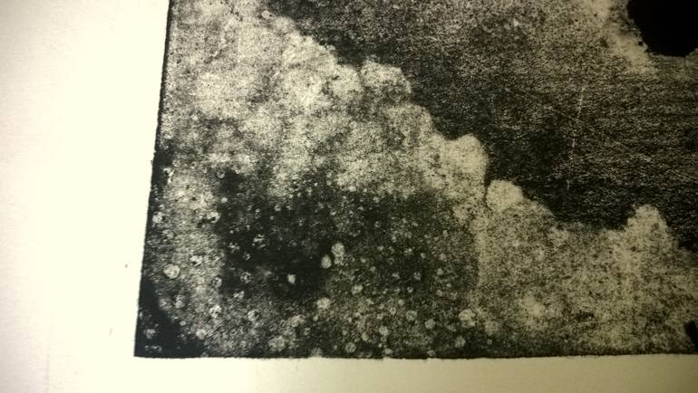 Original Abstract Landscape Printmaking by Teodor Assenov