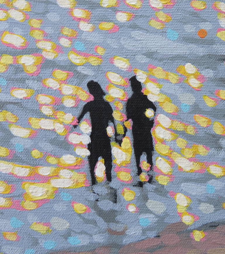Original Impressionism Beach Painting by Gordon Hunt