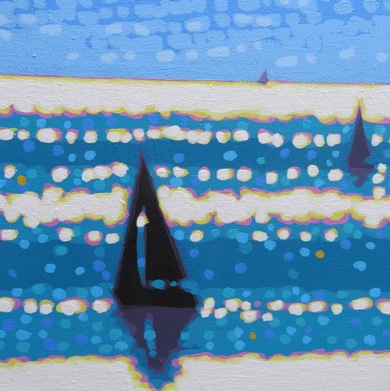 Original Impressionism Seascape Painting by Gordon Hunt