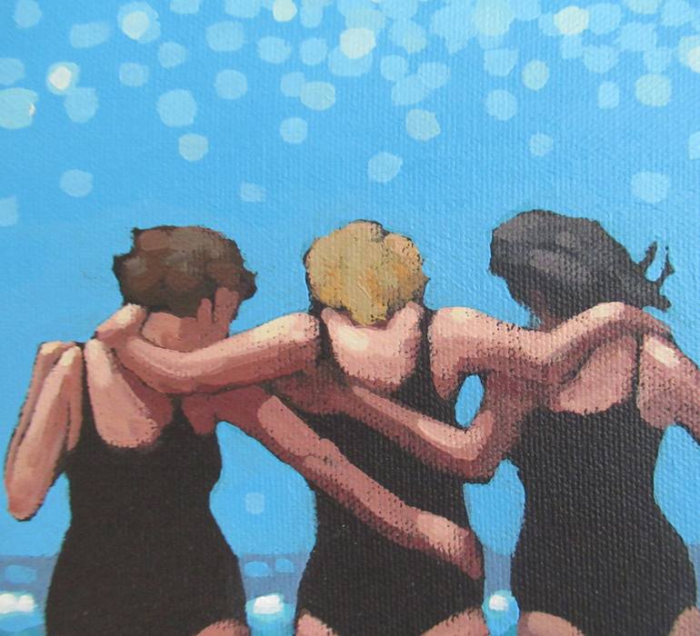 Original Impressionism Beach Painting by Gordon Hunt