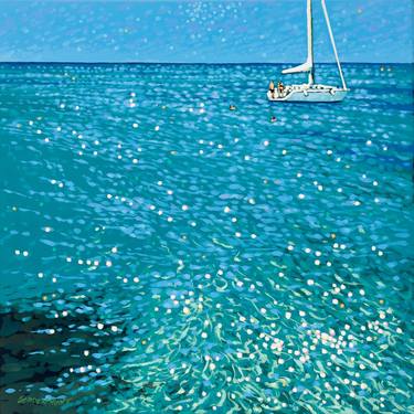 Print of Impressionism Sailboat Paintings by Gordon Hunt
