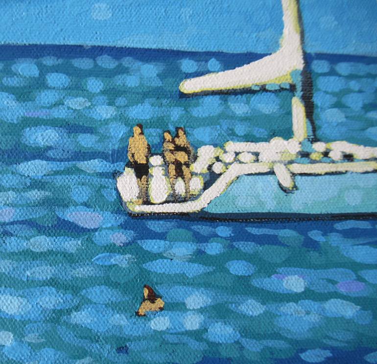Original Contemporary Boat Painting by Gordon Hunt