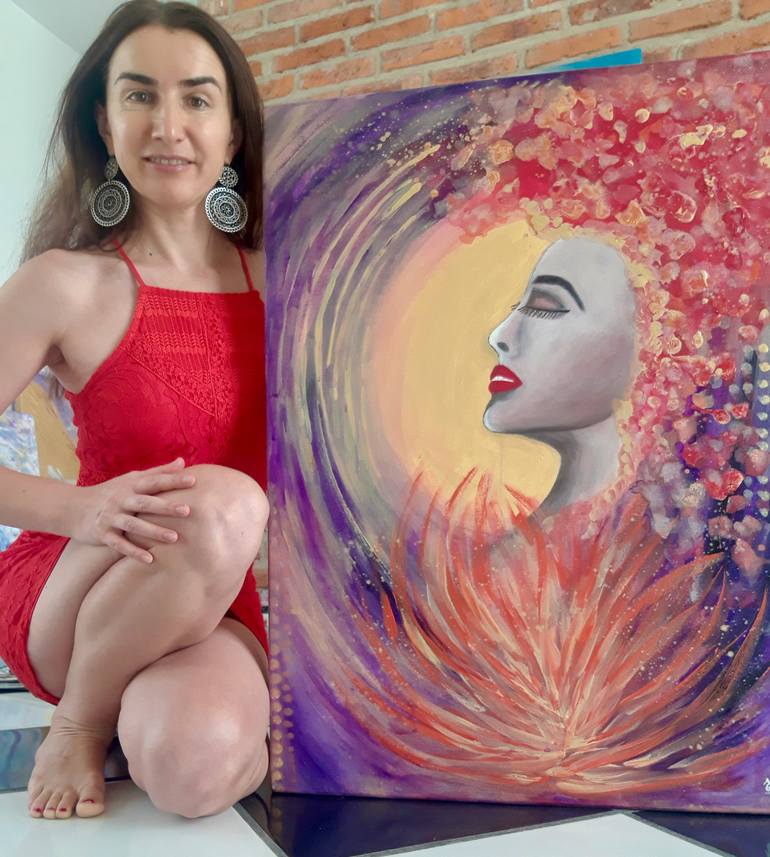 Original Women Painting by Elena Parau