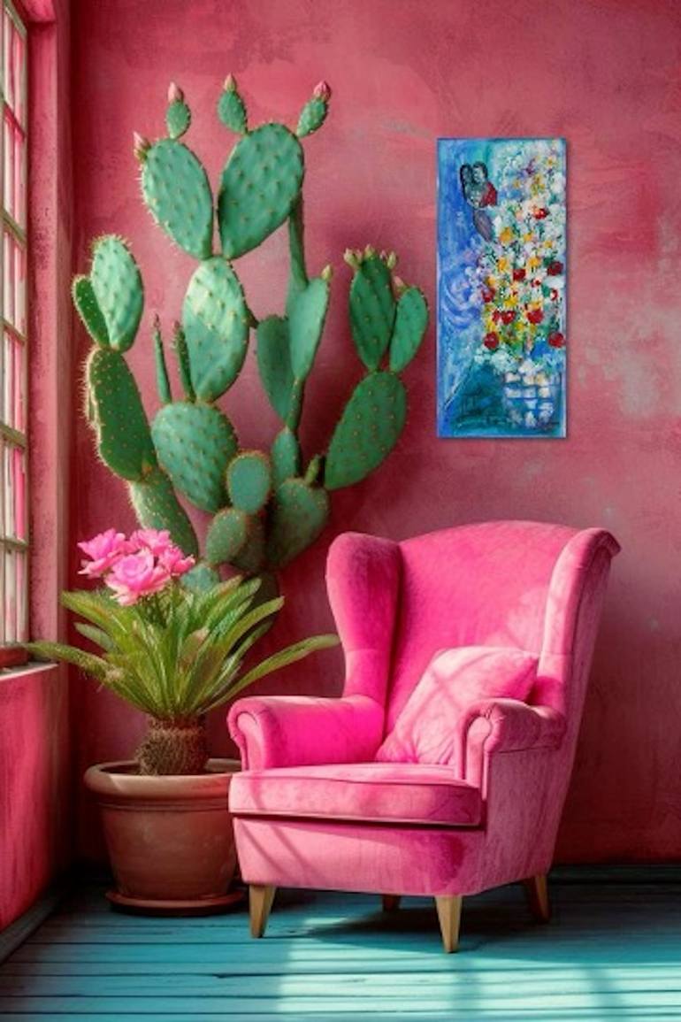 Original Expressionism Fantasy Painting by Elena Parau