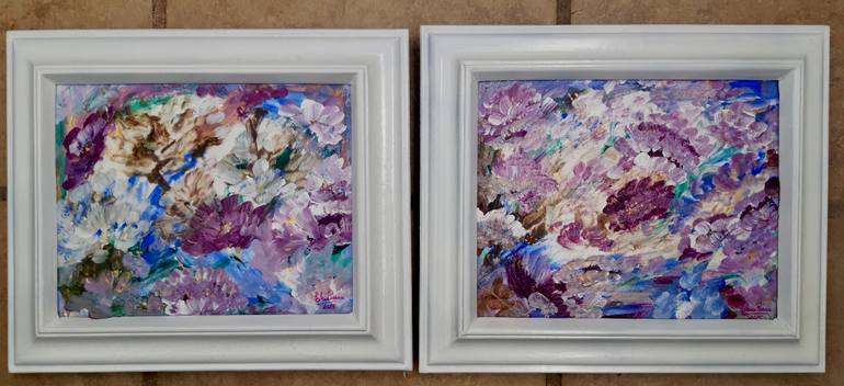 Original Abstract Expressionism Abstract Painting by Elena Parau