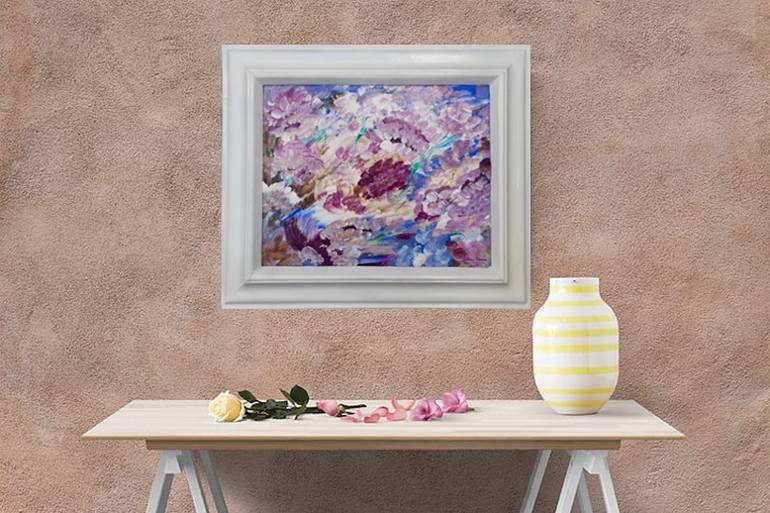 Original Abstract Expressionism Abstract Painting by Elena Parau