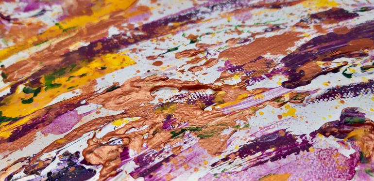 Original Abstract Expressionism Abstract Painting by Elena Parau