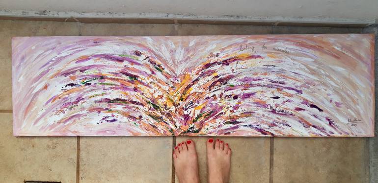 Original Abstract Expressionism Abstract Painting by Elena Parau