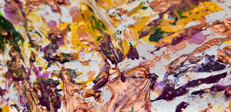 Original Abstract Expressionism Abstract Painting by Elena Parau