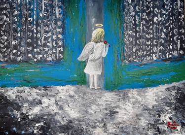 Original Abstract Expressionism Love Paintings by Elena Parau