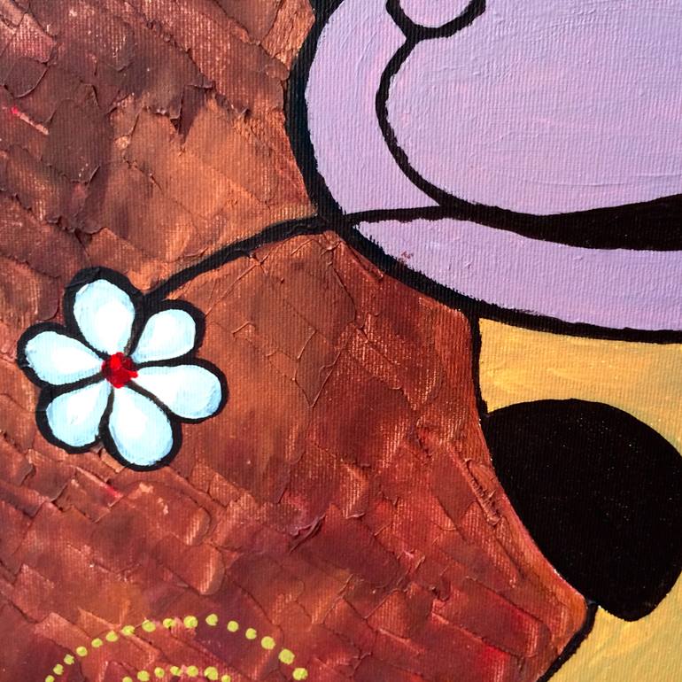 Original Abstract Animal Painting by Elena Parau