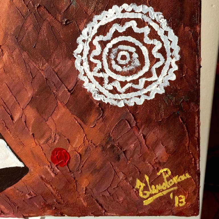 Original Abstract Animal Painting by Elena Parau