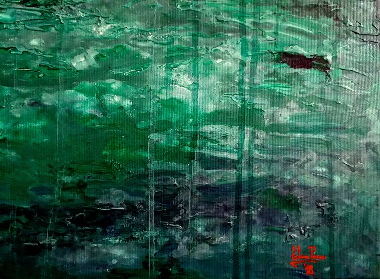 Original Abstract Water Painting by Elena Parau