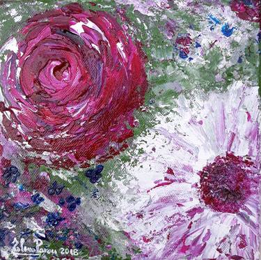 Print of Abstract Floral Paintings by Elena Parau