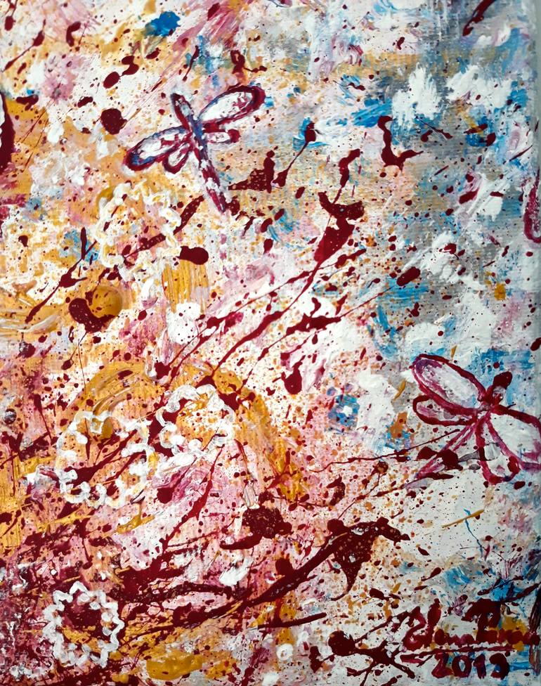 Original Figurative Abstract Painting by Elena Parau