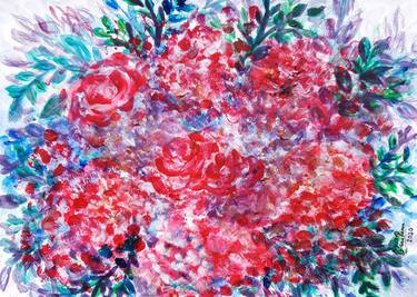 Original Floral Paintings by Elena Parau