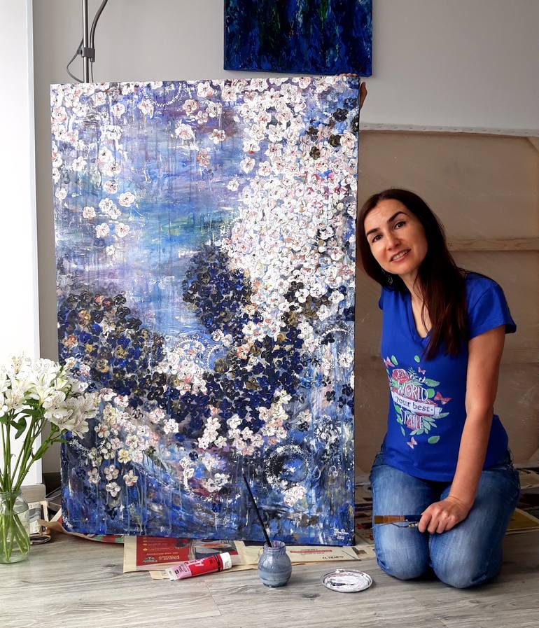 Original Abstract Painting by Elena Parau