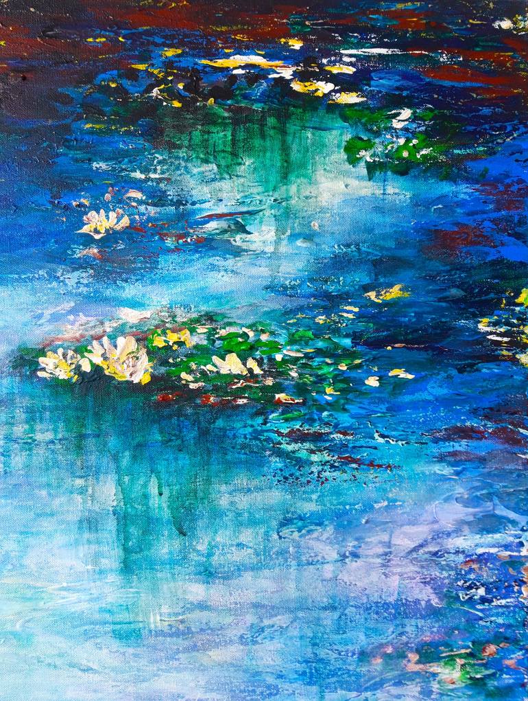 Original Impressionism Water Painting by Elena Parau