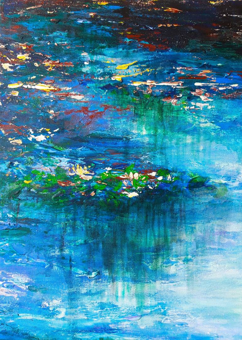 Original Impressionism Water Painting by Elena Parau