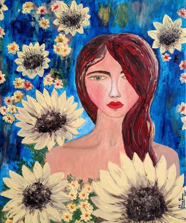 Original Expressionism Women Paintings by Elena Parau