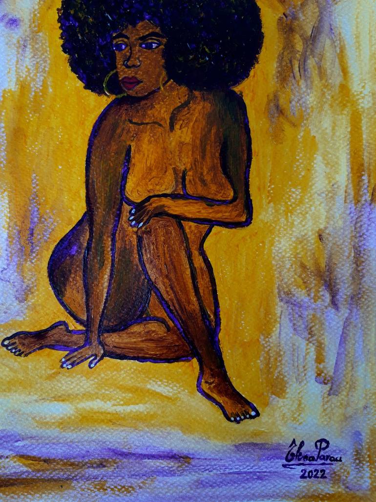 Original Nude Painting by Elena Parau