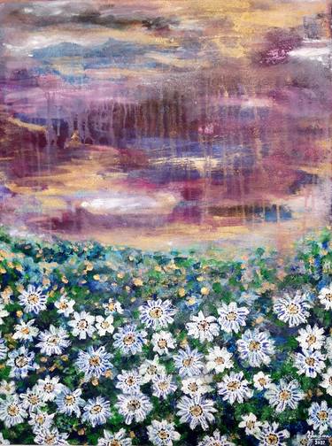 Print of Impressionism Floral Paintings by Elena Parau