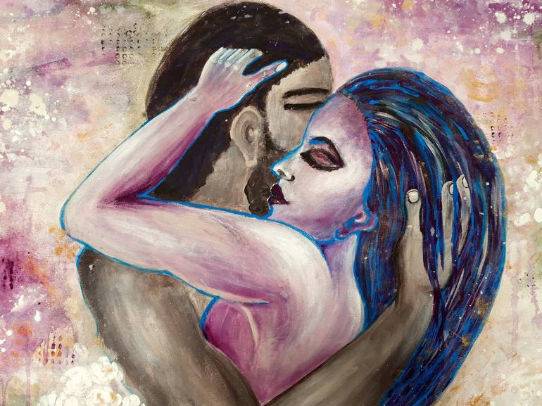 Original Erotic Painting by Elena Parau