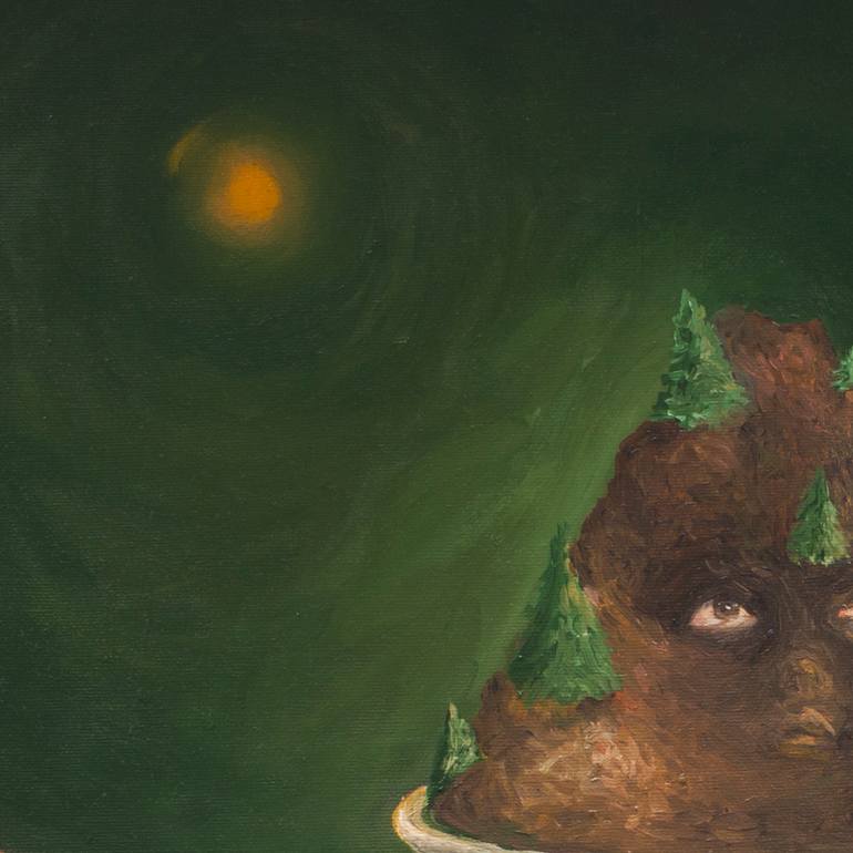 Original Surrealism Fantasy Painting by Alexandra Batina