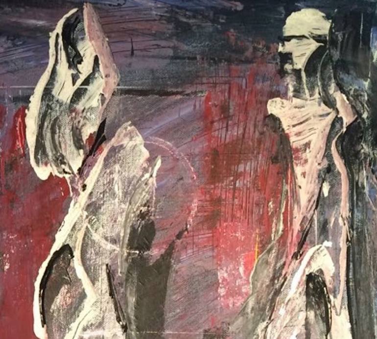 Original Abstract Expressionism Fashion Painting by Alex Sojic