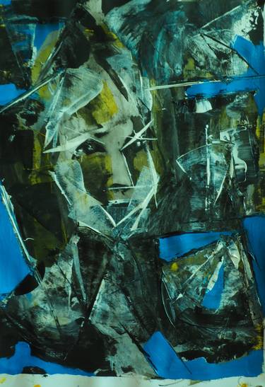 Print of Cubism Portrait Paintings by Alex Sojic