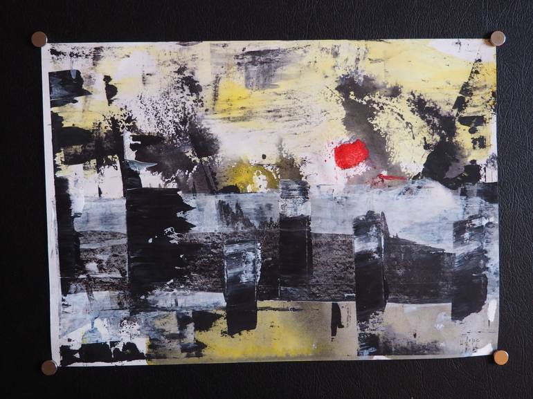 Original Abstract Expressionism Abstract Painting by Alex Sojic