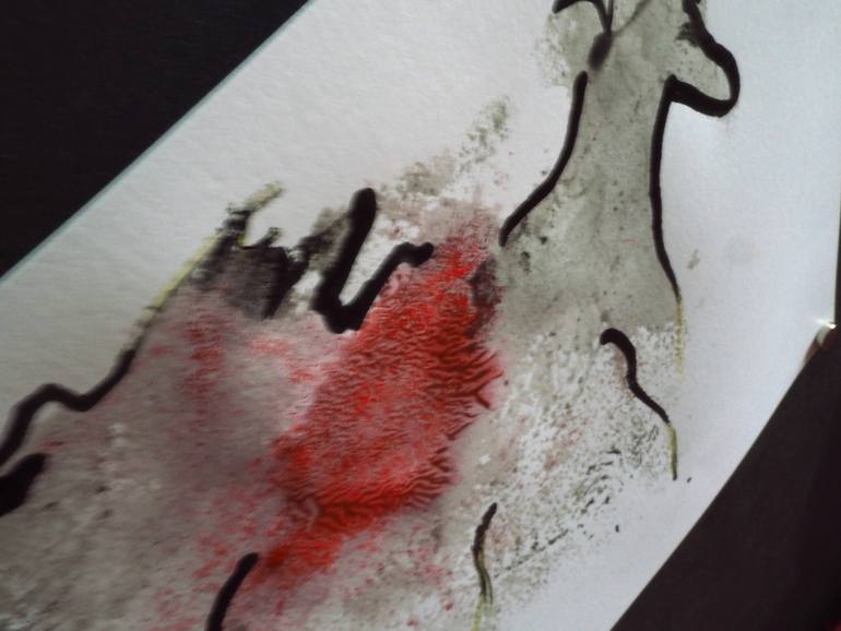 Original Abstract Animal Drawing by Alex Sojic