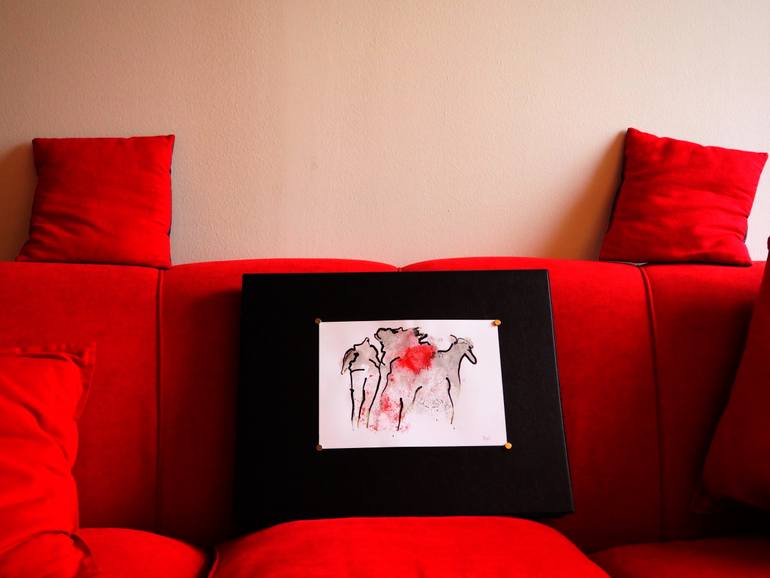 Original Abstract Animal Drawing by Alex Sojic