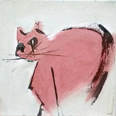 Original Minimalism Cats Paintings by Alex Sojic