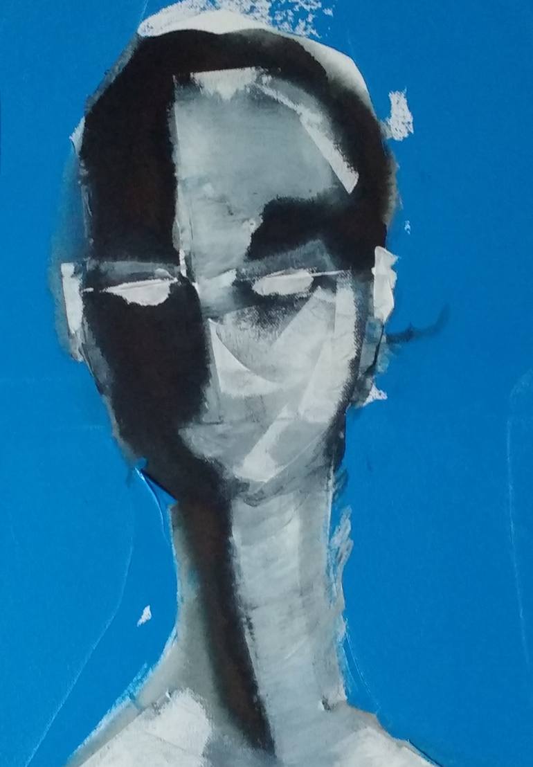Original Portraiture People Painting by Alex Sojic