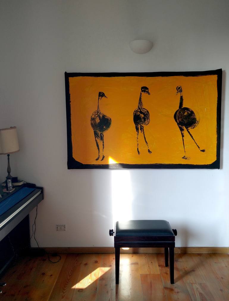Original Minimalism Animal Painting by Alex Sojic