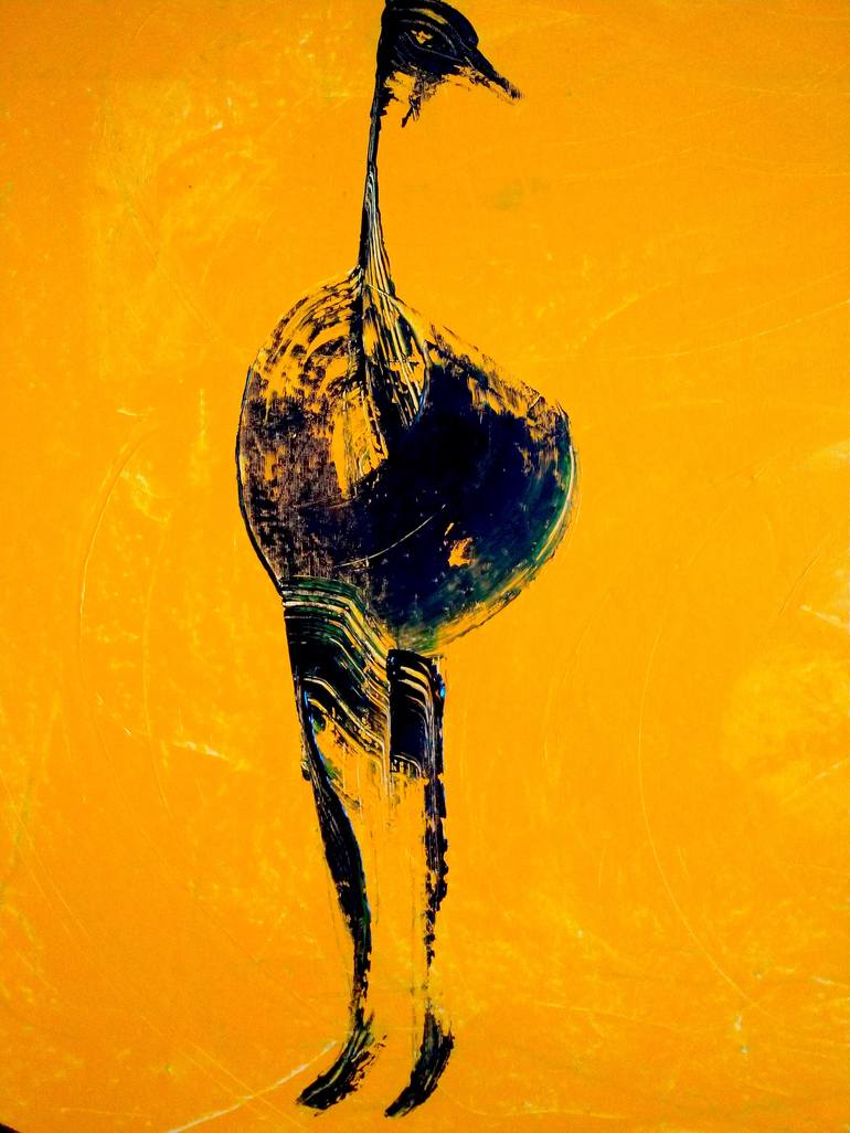 Original Minimalism Animal Painting by Alex Sojic