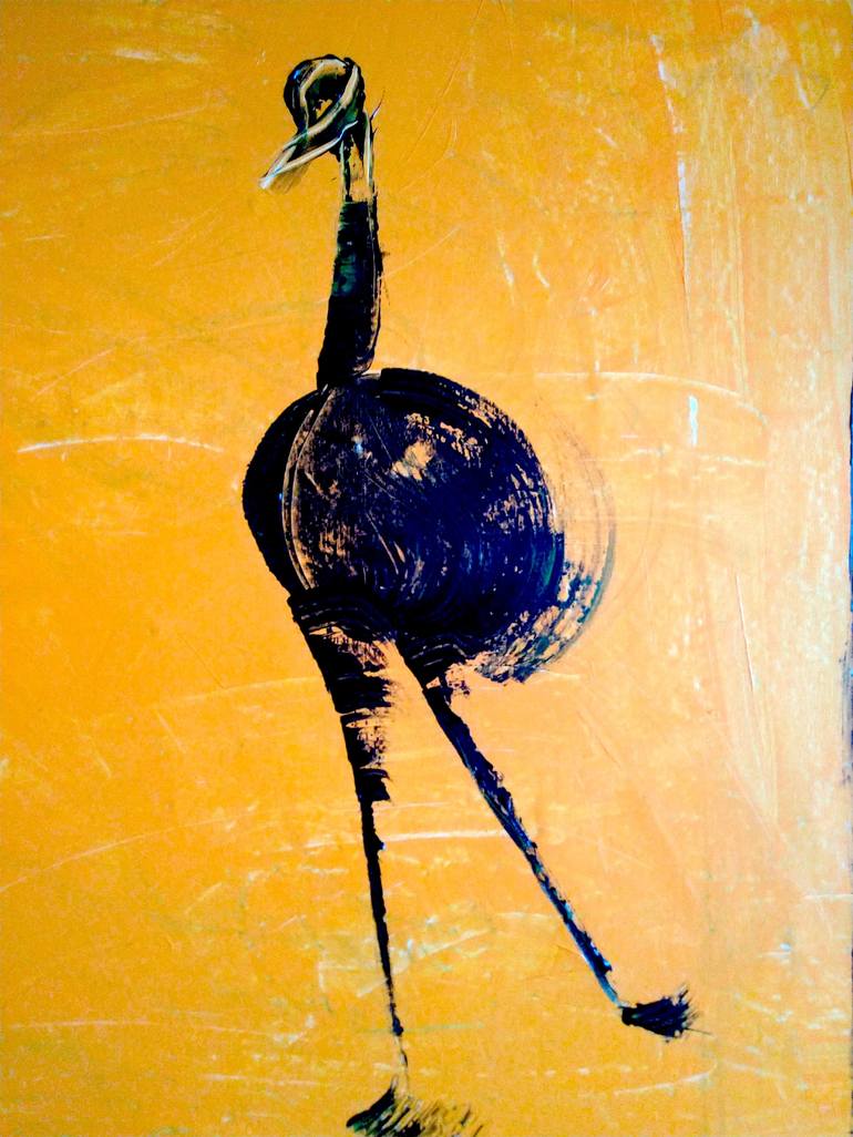 Original Minimalism Animal Painting by Alex Sojic