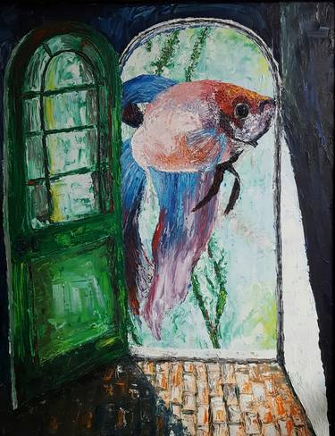 Print of Expressionism Fish Paintings by Anica Scekic