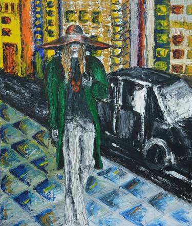 Original Expressionism Fashion Painting by Anica Scekic
