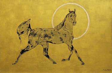 Original Figurative Horse Paintings by Anisha Heble