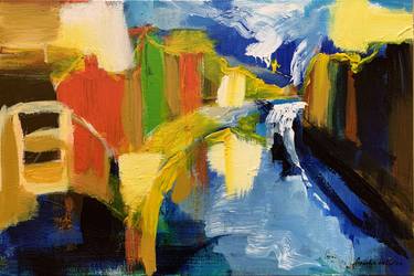 Original Abstract Expressionism Landscape Paintings by Anisha Heble