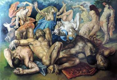 Print of Conceptual Classical mythology Paintings by Konrad Ponieważ
