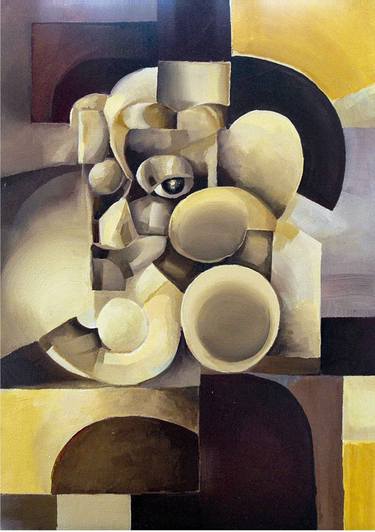 Original Figurative People Painting by Konrad Ponieważ