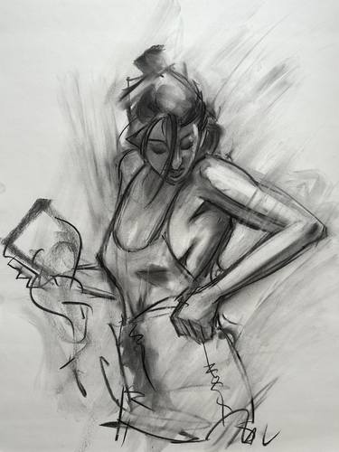 Original Fine Art People Drawings by Michael Connors