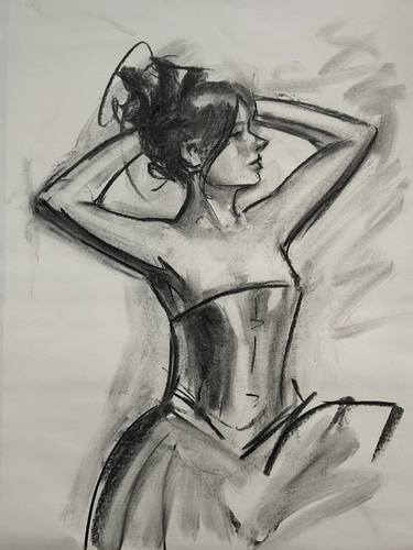 Original Fine Art People Drawings by Michael Connors