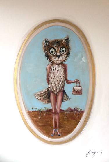 Original Surrealism Popular culture Paintings by Judith Lanigan